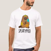 Splatypus Funny Animal Platypus Pun T-shirt (Voorkant)