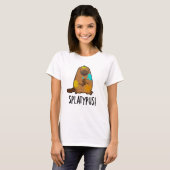Splatypus Funny Animal Platypus Pun T-shirt (Voorkant volledig)