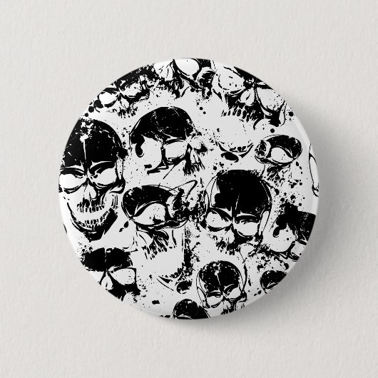 spleetskulls afdrukken ronde button 5,7 cm (Voorkant)