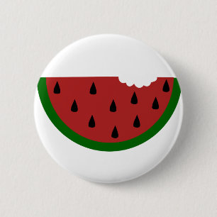 spleetvruchten bitten watermeloen ronde button 5,7 cm