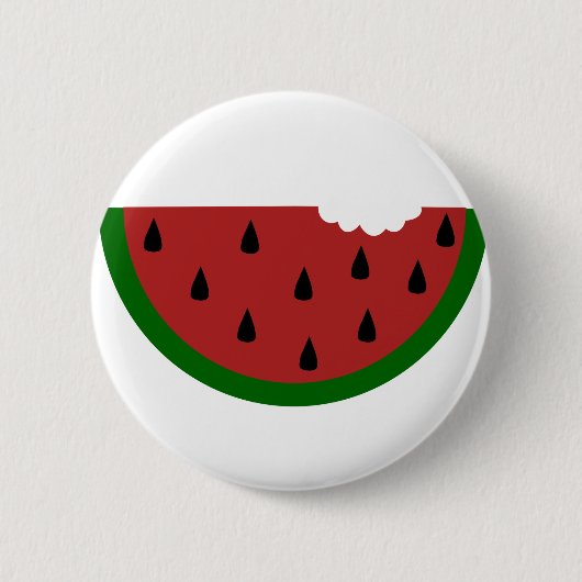 spleetvruchten bitten watermeloen ronde button 5,7 cm (Voorkant)