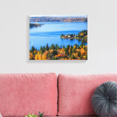 Splendid covu of fall at Bellevue Canvas Afdruk (Insitu (Woonkamer))