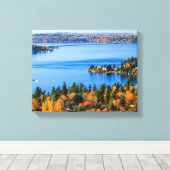 Splendid covu of fall at Bellevue Canvas Afdruk (Insitu (Houten vloer))