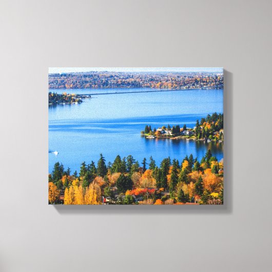 Splendid covu of fall at Bellevue Canvas Afdruk (Voorkant)