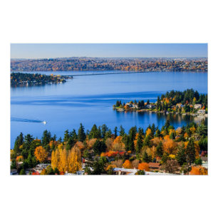 Splendid covu of fall at Bellevue Perfect Poster