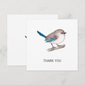 Splendid Fairy Wren Bird on Branch Bedankkaart (Voorkant / Achterkant)