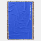 Splendid Fairywren Blue Color Name Deken (Voorkant Verticaal)