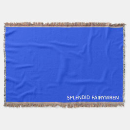 Splendid Fairywren Blue Color Name Deken