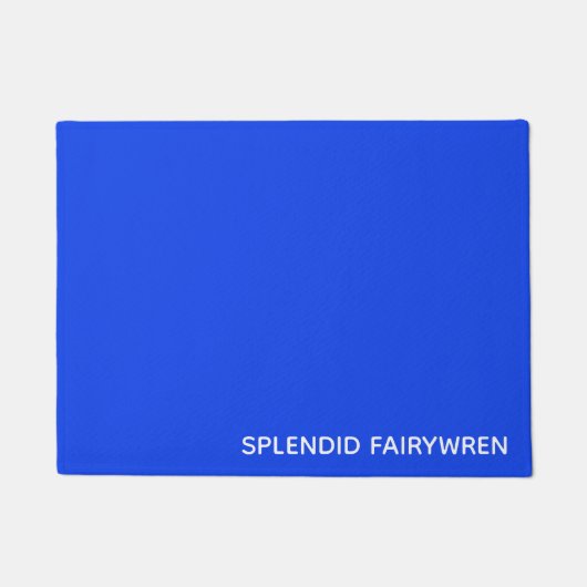 Splendid Fairywren Blue Color Name Deurmat (Voorkant)