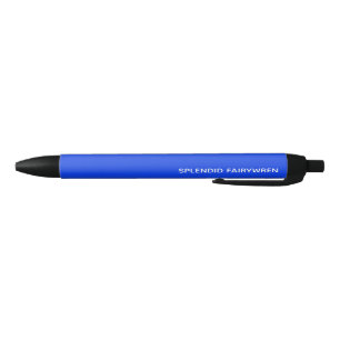 Splendid Fairywren Blue Color Name Zwarte Inkt Pen