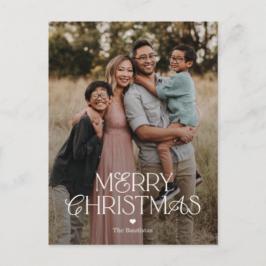 Splendid Mix Merry Christmas Photo Card Briefkaart (Voorkant)