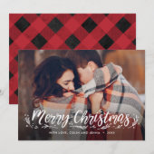 Splendid Season Christmas Photo Card Feestdagenkaart (Voorkant / Achterkant)