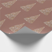 Splendid Spruce-bomen Beige Kerstmis/Vakantie Cadeaupapier (Hoek)