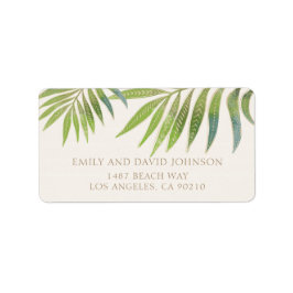 Splendid Summer Wedding address label