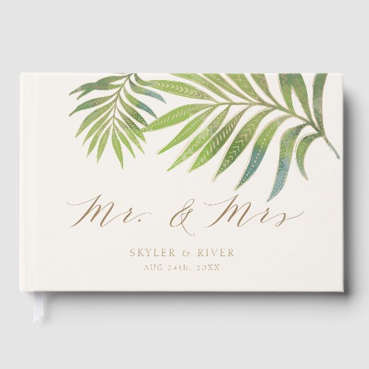 Splendid Summer Wedding Guest Book Gastenboek (Voorkant)