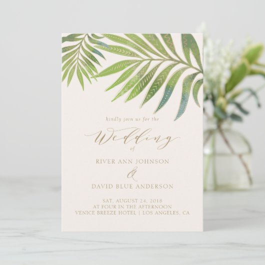 Splendid Summer Wedding Kaart (Staand voorkant)