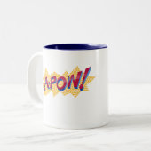 Splendid Super S - Shiny Tweekleurige Koffiemok (Voorkant links)