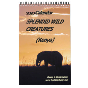 SPLENDID WILDE CREATURES - KENYA-kalender (Single  Kalender