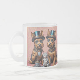 Splendid Yorkshire Terriers Frosted Glass Mok