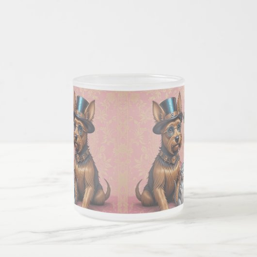 Splendid Yorkshire Terriers Frosted Glass Mok (Center)