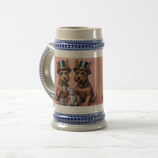 Splendid Yorkshire Terriers Stein Mok (Voorkant links)