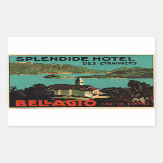 Splendide Hotel des Etragers Bellagio Rechthoekige Sticker