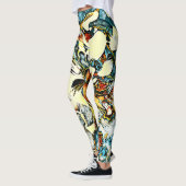 SplendidLee - Abstracte Demon Print Art Leggings (Links)