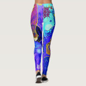 SplendidLee - Abstracte Fish Art Print Leggings (Achterkant)