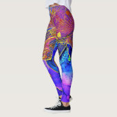 SplendidLee - Abstracte Fish Art Print Leggings (Links)