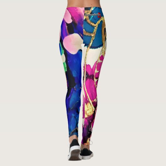 SplendidLee - Abstracte Lava Lamp Art Leggings (Achterkant)