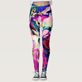 SplendidLee - Abstracte Lava Lamp Art Leggings