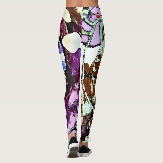 SplendidLee - Abstracte Mercury Art Leggings (Achterkant)