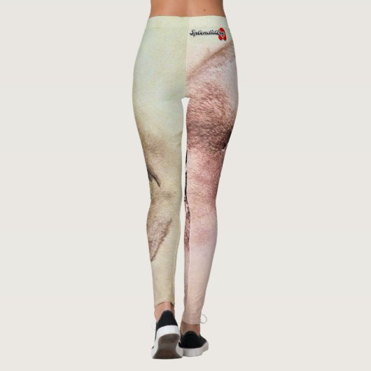 SplendidLee - Eye Sketch Art Print Leggings (Achterkant)