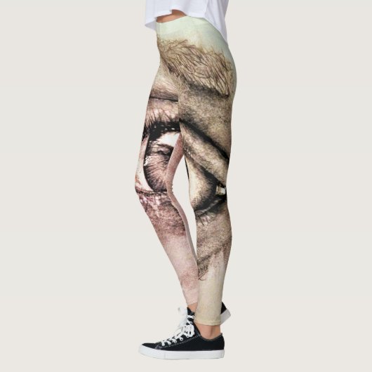 SplendidLee - Eye Sketch Art Print Leggings (Links)