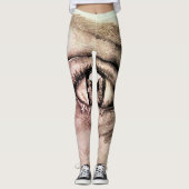 SplendidLee - Eye Sketch Art Print Leggings (Voorkant)