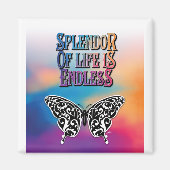 Splendor of Life with Butterfly Magneet (Voorkant)
