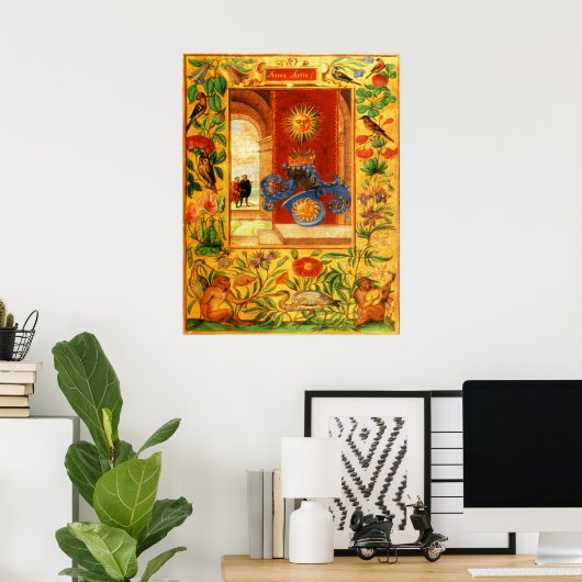 Splendor Solis: Kunstwapens Poster (Thuiskantoor)