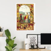 Splendor Solis manuscript 1598 Hergeboorte van de  Poster (Thuiskantoor)