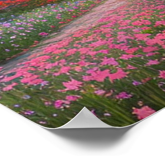 Splendor Springtime tijdens zonsondergang Poster (Hoek)