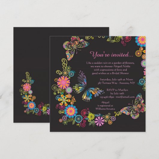 Splendor-uitnodiging Kaart (Voorkant / Achterkant)