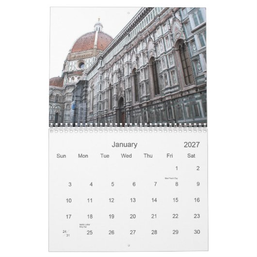 Splendor van Italië Kalender (Jan 2027)