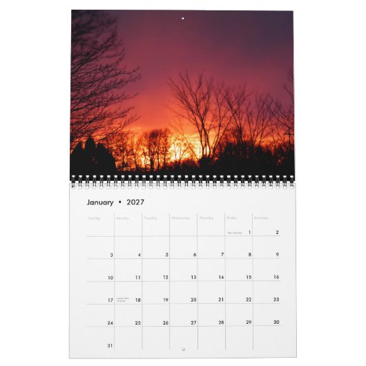 Splendor Zonsondergangen 2014 Kalender (Jan 2027)