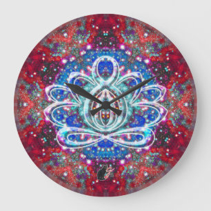 Splendorous Zen Lotus Clock Grote Klok