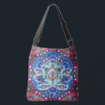 Splendorous Zen Lotus Crossbody Tas<br><div class="desc">In a stellar kaleidoscope the spirit of the Zen Lotus centers its energy. Center your energy and become as one with this cosmic tote of the new age. Pack your bag with your mat and block and blanket and head for the ashram to do your practice. Perfect for all your...</div>