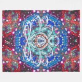 Splendorous Zen Lotus Fleece Deken (Voorkant (Horizontaal))