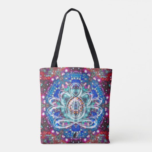 Splendorous Zen Lotus Tote Bag (Achterkant)