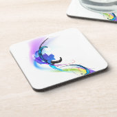 Spletters abstracte morning Glory Paint Bier Onderzetter (Linkerzijde)