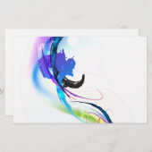 Spletters abstracte morning Glory Paint Briefpapier (Voorkant / Achterkant)