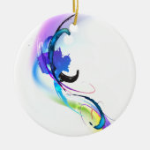 Spletters abstracte morning Glory Paint Keramisch Ornament (Voorkant)