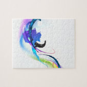 Spletters abstracte morning Glory Paint Legpuzzel (Horizontaal)